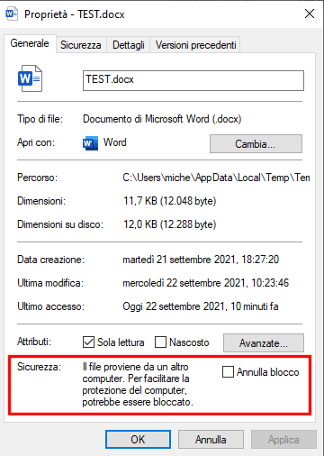 Attenzione ai documenti che superano la Visualizzazione protetta di Office