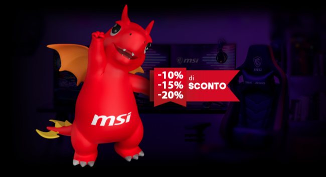 Buono sconto fino al 20% sui prodotti MSI: come ottenerlo