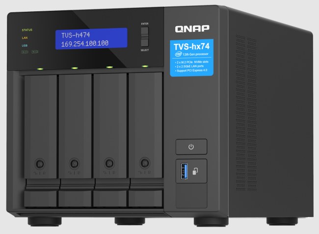QNAP presenta la nuova serie serie di NAS QuTS hero TVS-hx74 con processori Intel Core multi-thread
