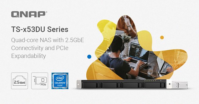 QNAP presenta i nuovi NAS della serie TS-x53DU installabili su rack