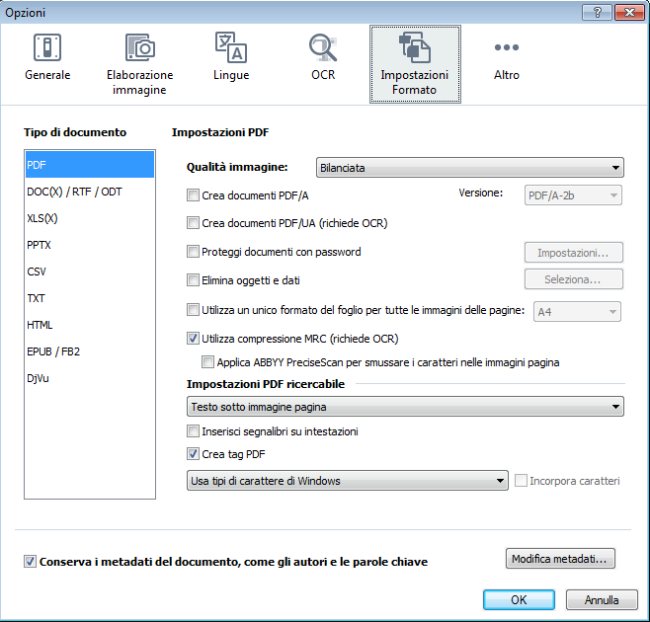 OCR, ABBYY FineReader per riconoscere testo da scanner o da file PDF