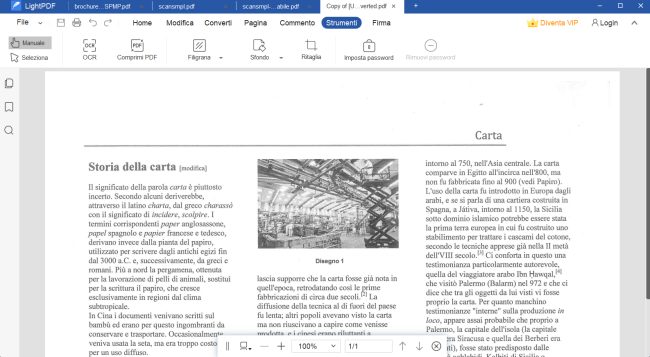 PDF editor leggero e completo: LightPDF