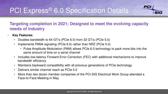 Annunciate alcune novità di PCIe 6.0: banda disponibile raddoppiata