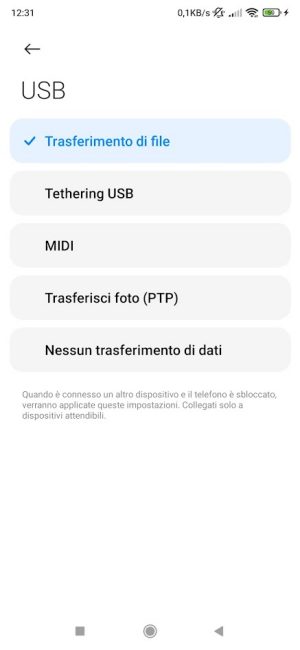 Smartphone Android non riconosciuto dal PC se collegato via USB