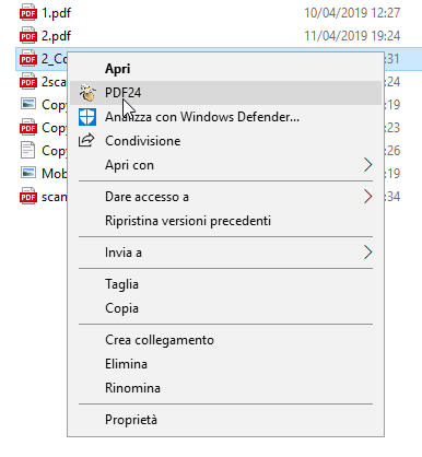 PDF24 ovvero come creare file PDF in Windows