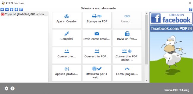 PDF24 ovvero come creare file PDF in Windows