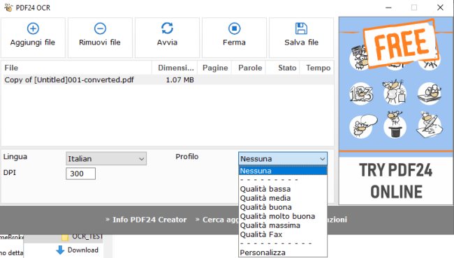 PDF24 ovvero come creare file PDF in Windows