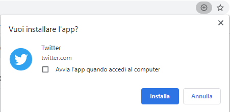 Come caricare le app PWA con Chrome all'avvio del PC