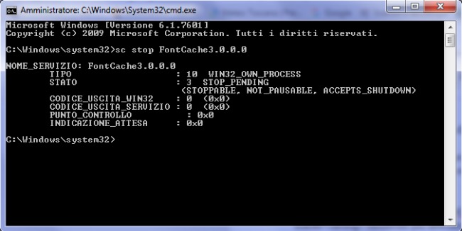 PresentationFontCache occupa la CPU al 50% su Windows 7
