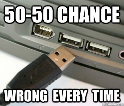 USB: l'inventore era consapevole della scarsa praticità del connettore