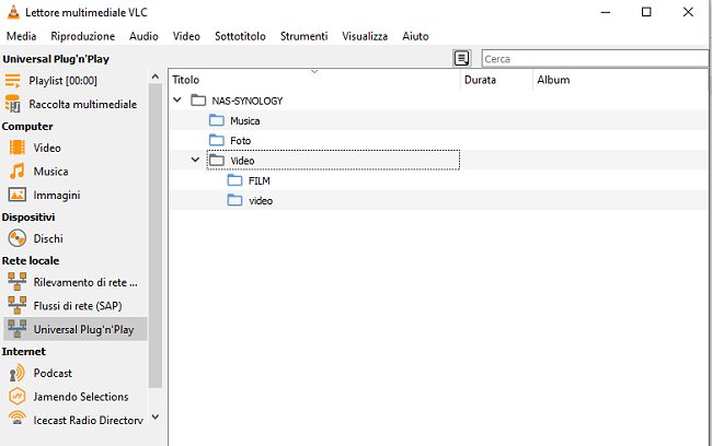 VLC, come riprodurre i contenuti da un server DLNA