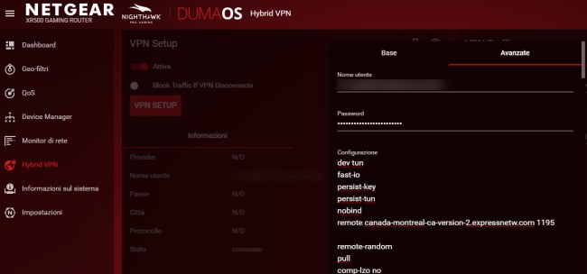 Configurare un client VPN sul router e superare il problema DNS leak