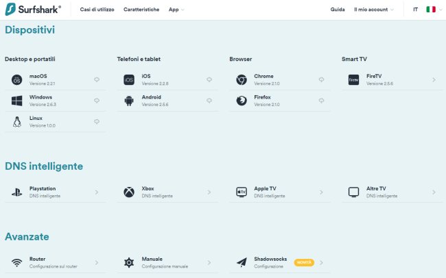 VPN, quali le caratteristiche più utili: l'esempio Surfshark