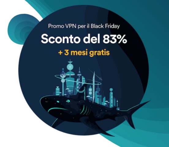 VPN veloce e affidabile: Surfshark a 1,87 euro al mese per il Black Friday