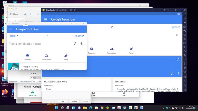 BlueStacks contro Windows Subsystem for Android: differenze