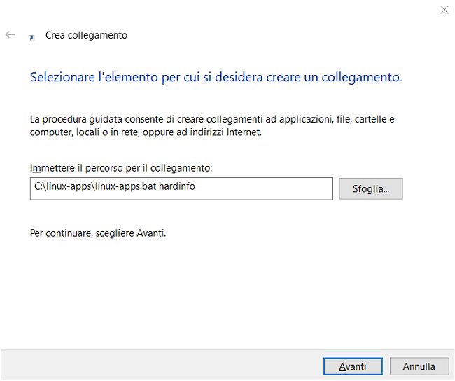 WSL 2, creare in Windows 10 un collegamento ai programmi Linux