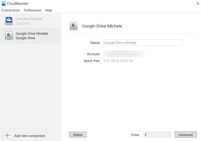 Accedere a Google Drive, OneDrive e Dropbox da PC