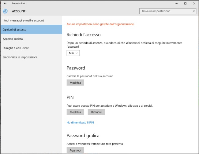 Accedere a Windows senza password