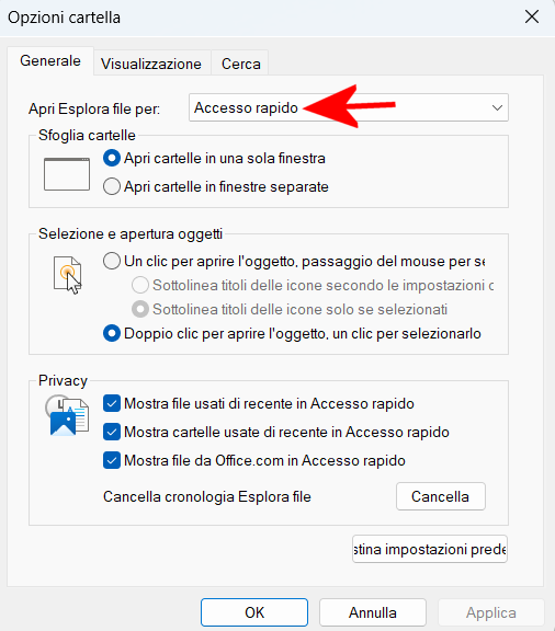 Come vedere ultimi file aperti in Windows