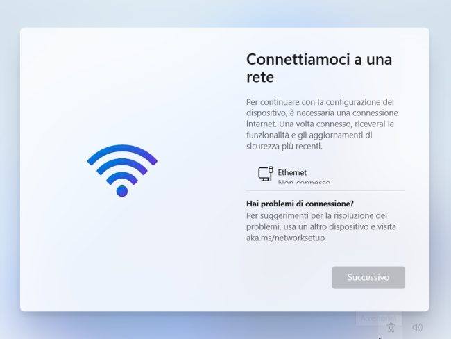 Installare Windows 11 con un account locale