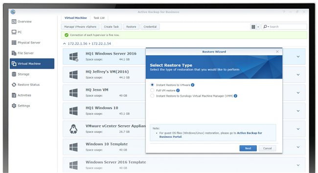 Active Backup for Business, la soluzione professionale Synology gratuita
