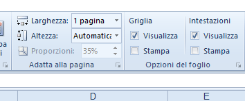 Come adattare un foglio Excel per la stampa