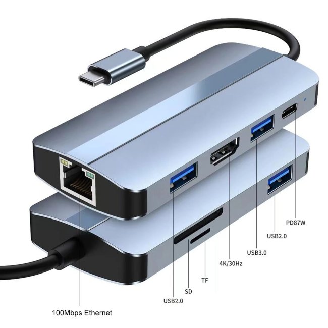 Adattatore USB-C HDMI docking station 8-in-1 in promozione