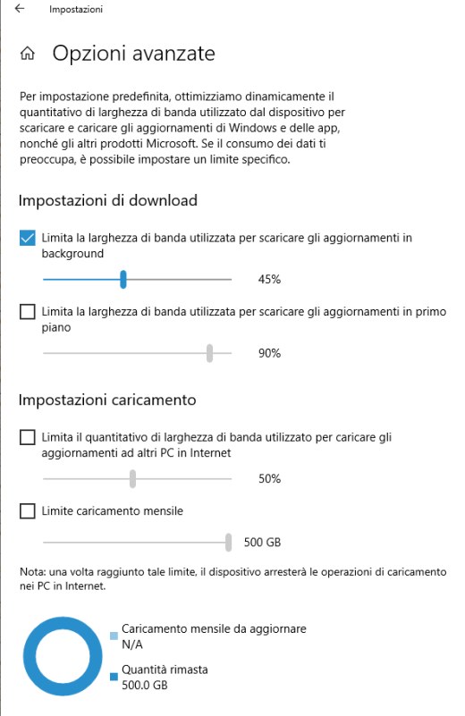 Gli aggiornamenti di Windows 10 occupano tutta la banda di rete: cosa fare