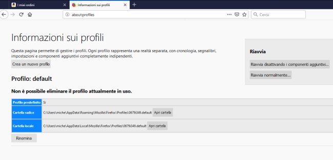 Aggiornamento a Firefox 67: persi tutti i dati. Come ripristinarli