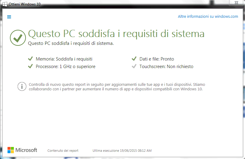 Aggiornamento gratuito a Windows 10, ecco come prepararsi