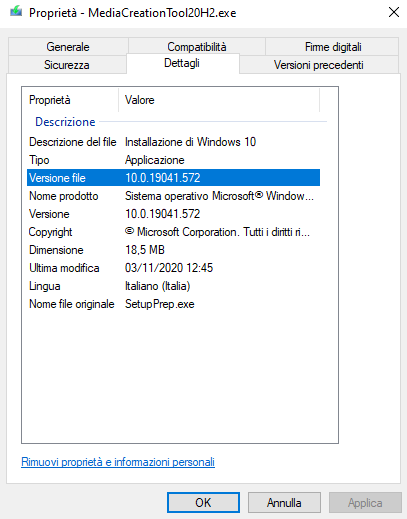 Media Creation Tool e aggiornamento di Windows 10 in-place