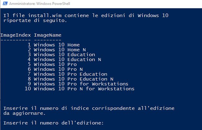 Come aggiornare il supporto d'installazione di Windows 10