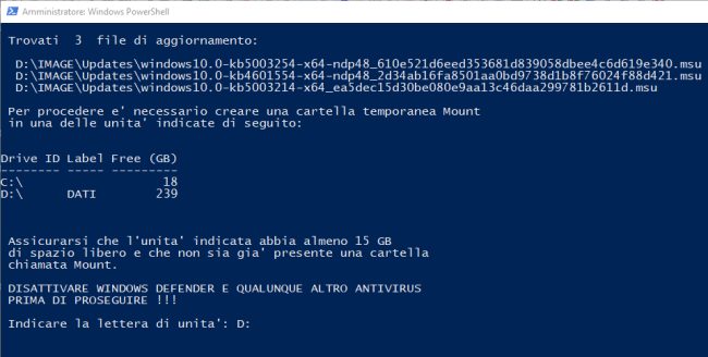 Come aggiornare il supporto d'installazione di Windows 10