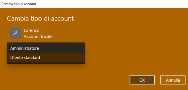 Come creare un account locale in Windows 10