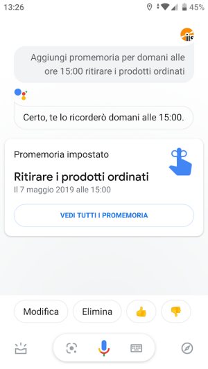 Aggiungi promemoria su dispositivi mobili Android e desktop