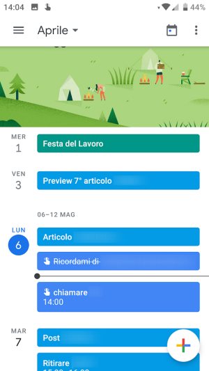 Aggiungi promemoria su dispositivi mobili Android e desktop