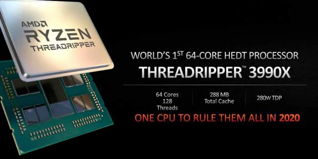 AMD sta preparando il suo Ryzen Threadripper 3990X a 64 core fisici per l'inizio del 2020