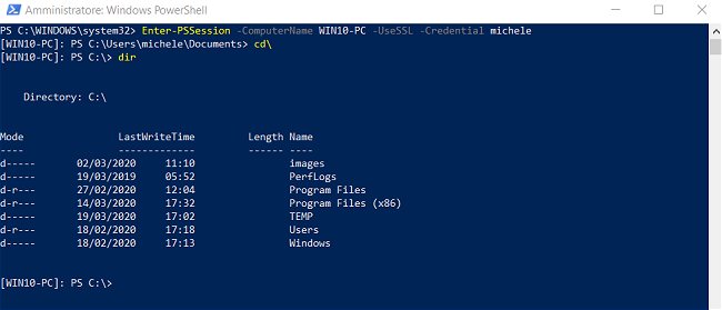 Amministrare PC in rete locale con PowerShell via HTTPS