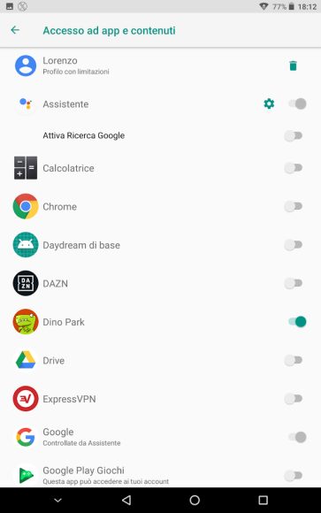 Come usare Android in configurazione multi utente