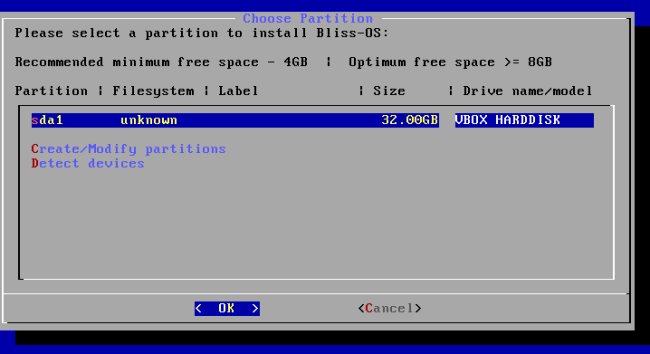 Android su PC con Bliss OS