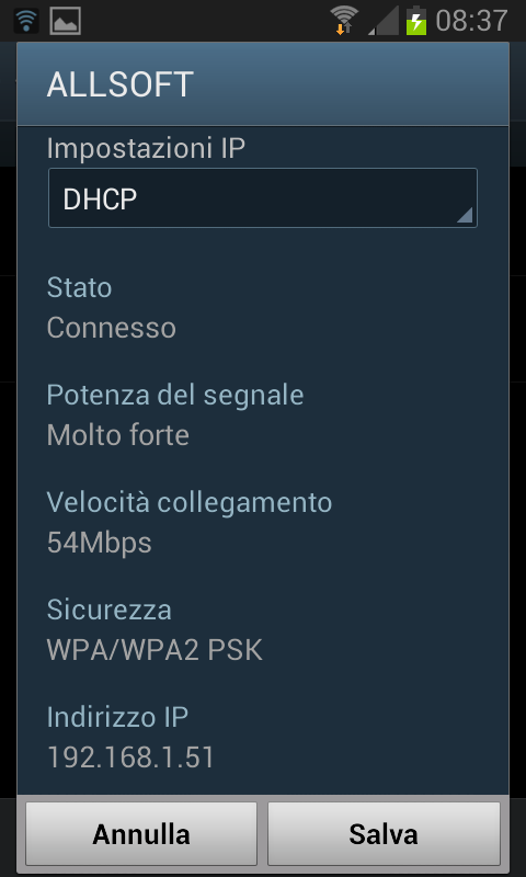 Collegare Android al PC tramite Wi-Fi