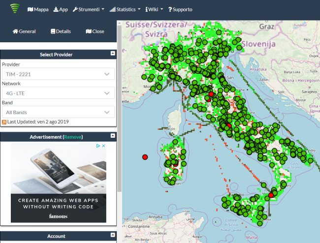Antenne telefonia mobile: mappa e informazioni sulla copertura