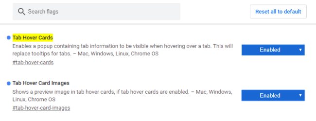 Mostrare l'anteprima delle schede aperte in Google Chrome