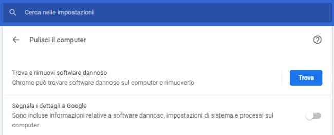 Antivirus integrato in Chrome: cos'è e come si utilizza