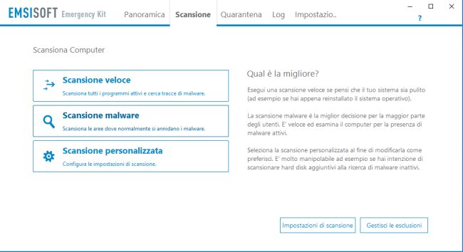 Antivirus gratuiti per effettuare una scansione offline