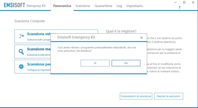 Antivirus gratuiti per effettuare una scansione offline