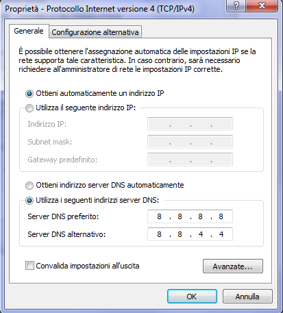 Configurare APN su Android per collegarsi ad Internet