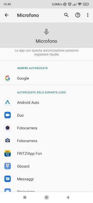 Come sapere quali app utilizzano il microfono in Android. Il problema non è solo questo