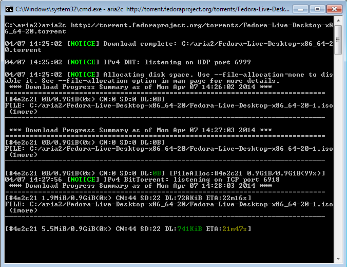 Scaricare file via HTTP, FTP e BitTorrent da prompt dei comandi