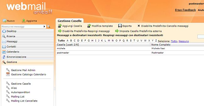 Aruba Mail: come configurare il client di posta elettronica